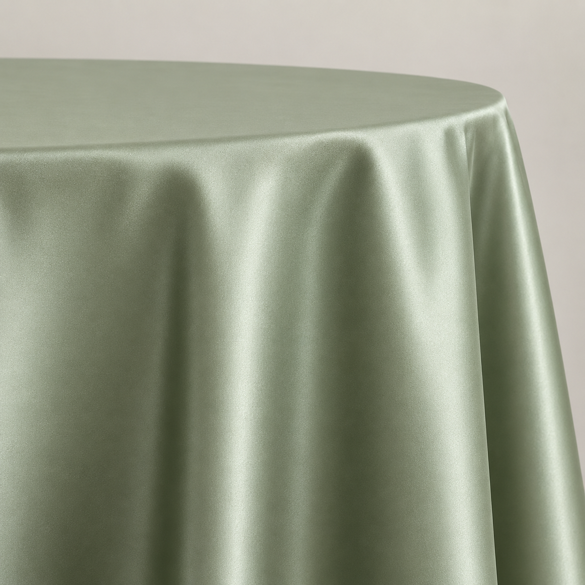 Bridal Satin 120-Inch Round Polyester Tablecloth – Made in USA