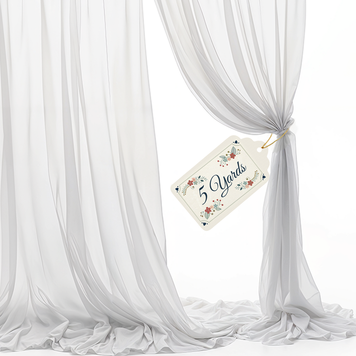 120" Wide Voile Sheer Fabric – 5, 10 & 20 Yard Pre-Cut Pieces