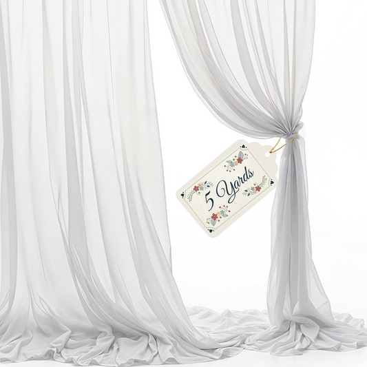 120" Wide Voile Sheer Fabric – 5, 10 & 20 Yard Pre-Cut Pieces