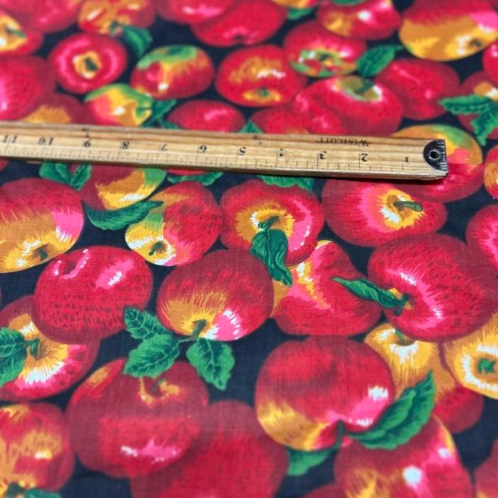Apple Print Poly Cotton Fabric by the yard 58 inched - New Star Fabrics