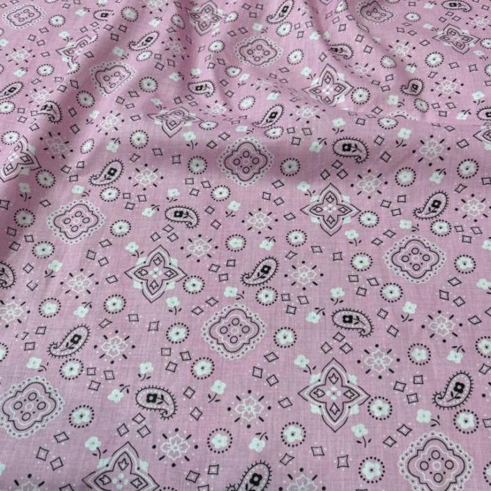 Bandana Print Poly Cotton Fabric 58 inches wide - New Star Fabrics