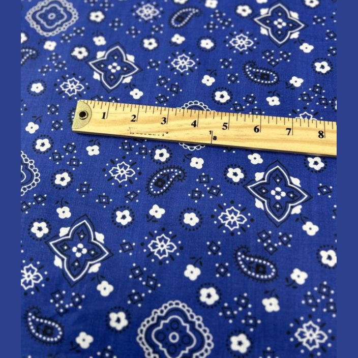 Bandana Print Poly Cotton Fabric 58 inches wide - New Star Fabrics