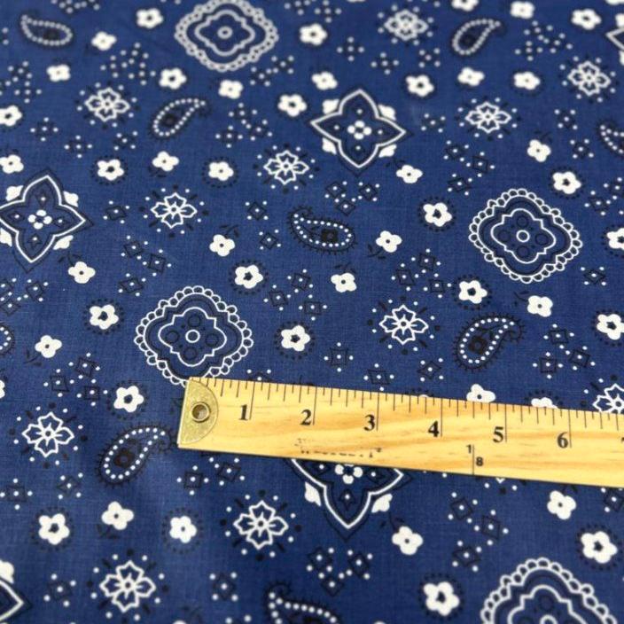 Bandana Print Poly Cotton Fabric 58 inches wide - New Star Fabrics