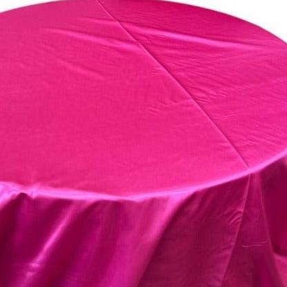 Bridal Satin Round Polyester Tablecloth - 120 Inch Linen - New Star Fabrics