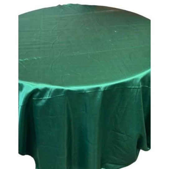Bridal Satin Round Polyester Tablecloth - 120 Inch Linen - New Star Fabrics