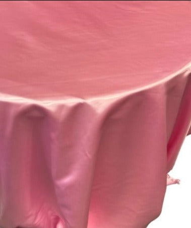 Bridal Satin Round Polyester Tablecloth - 120 Inch Linen - New Star Fabrics