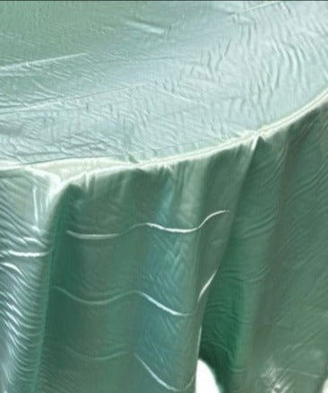 Bridal Satin Round Polyester Tablecloth - 120 Inch Linen - New Star Fabrics