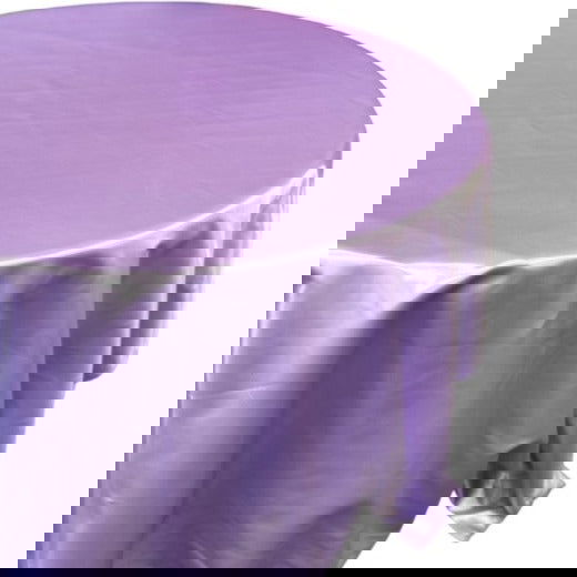 Bridal Satin Round Polyester Tablecloth - 120 Inch Linen - New Star Fabrics