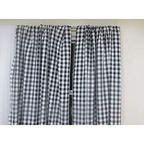 Buffalo Checkered Gingham Curtain 56'' by 96''  two panels - New Star Fabrics