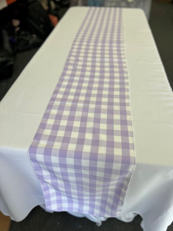 Buffalo Plaid Checkered Table Runner  15 inches  by 108 inches - New Star Fabrics