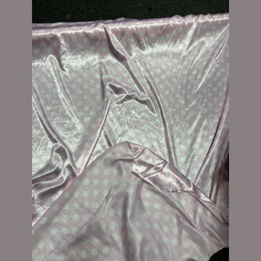 Charmeuse satin Polka dot one inch by the yard - New Star Fabrics