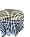 Checkered Plaid Round Tablecloth 90  inches - New Star Fabrics