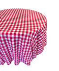 Checkered Plaid Round Tablecloth 90  inches - New Star Fabrics