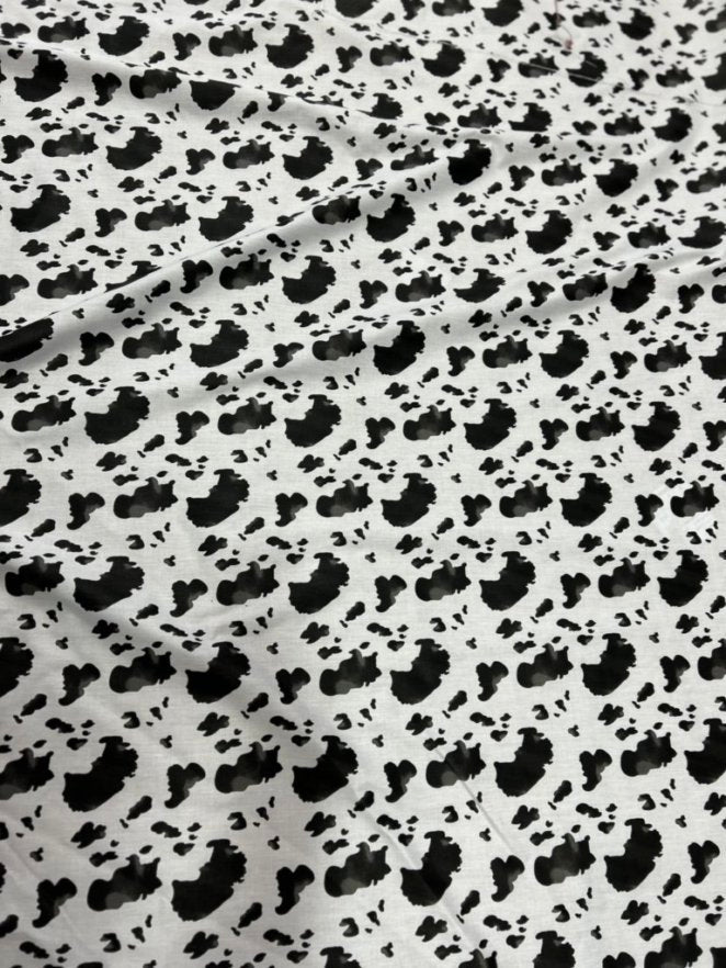 Cow print Poly Cotton Fabric  by the yard 58 inches - New Star Fabrics