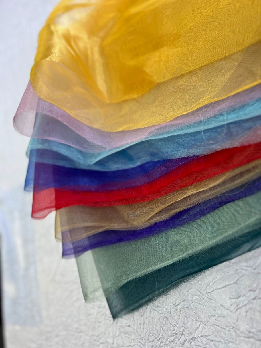 Crystal Organza Fabric by the yard - New Star Fabrics