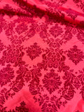 Overlay 60 by 60'' Damask Flocking Taffeta