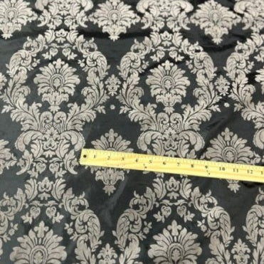 Damask Flocking Taffeta fabric by the yard - New Star Fabrics
