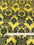 Damask Flocking Taffeta fabric by the yard - New Star Fabrics