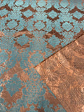 Damask Flocking Taffeta fabric by the yard - New Star Fabrics