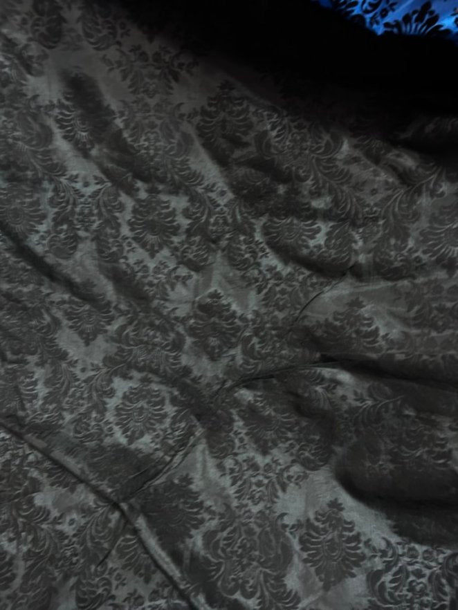 Damask Flocking Taffeta fabric by the yard - New Star Fabrics