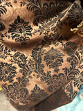 Damask Flocking Taffeta fabric by the yard - New Star Fabrics