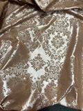Damask Flocking Taffeta fabric by the yard - New Star Fabrics