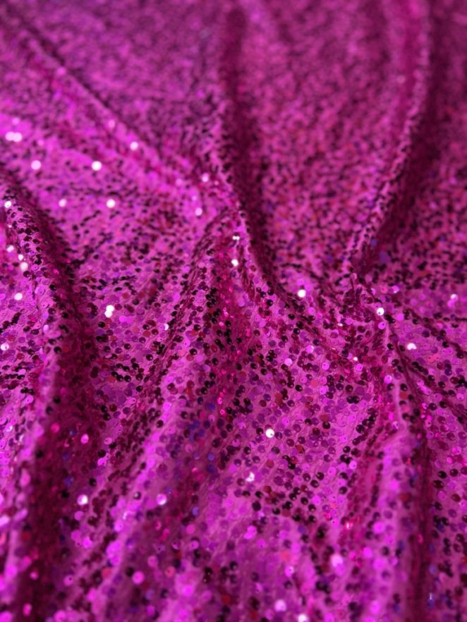 Disc Sequin Micro Dot Dangle Taffeta Fabric  by the yard - New Star Fabrics