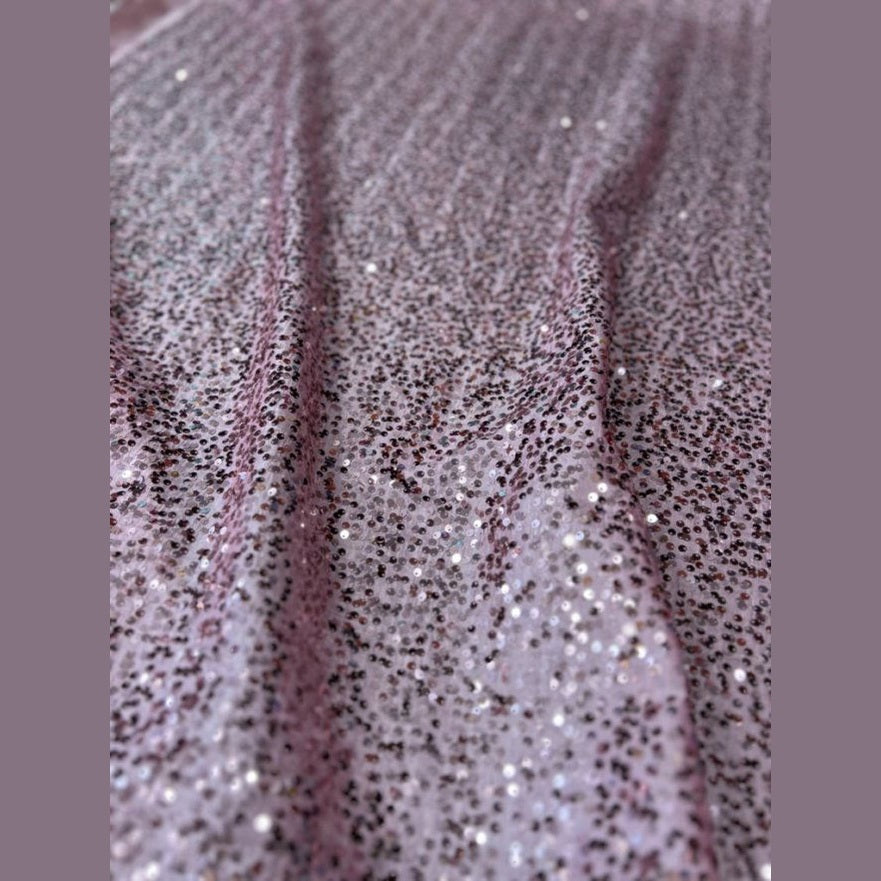 Disc Sequin Micro Dot Dangle Taffeta Fabric  by the yard - New Star Fabrics