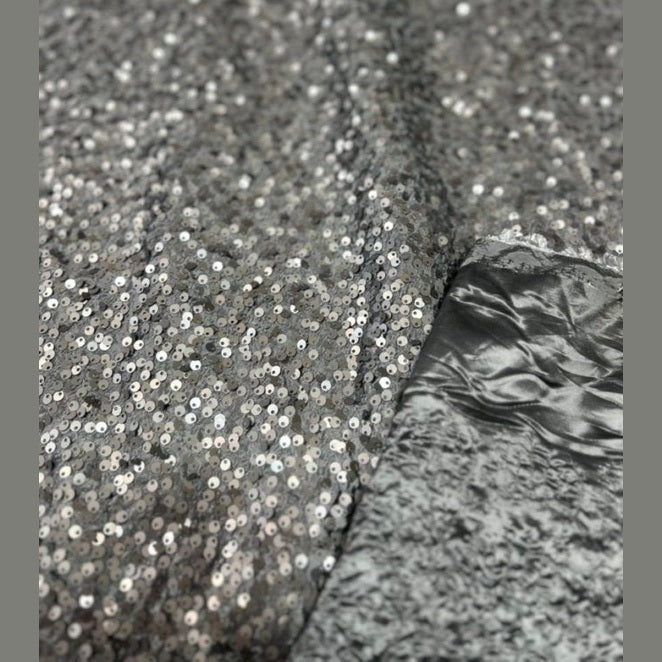 Disc Sequin Micro Dot Dangle Taffeta Fabric  by the yard - New Star Fabrics