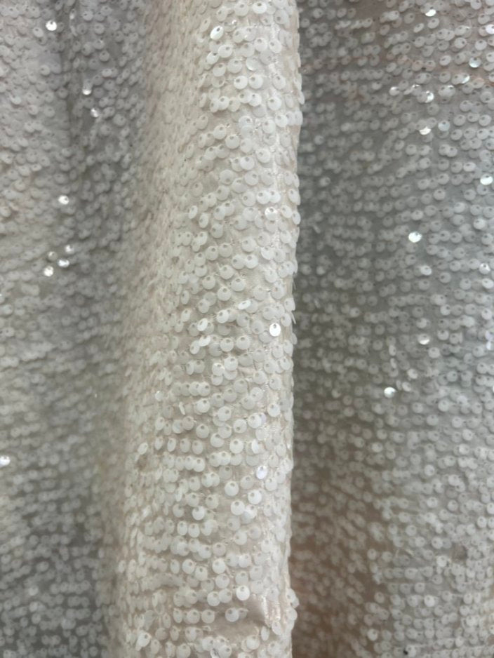 Disc Sequin Micro Dot Dangle Taffeta Fabric  by the yard - New Star Fabrics