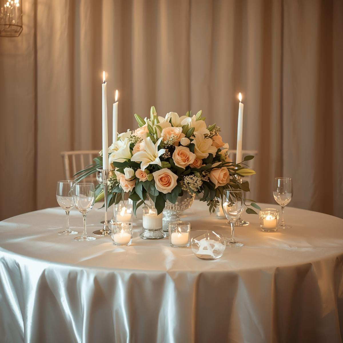Wholesale White Satin Fabric Roll – 50 Yards | Glossy, Smooth, Draping Fabric for Events & Decorations