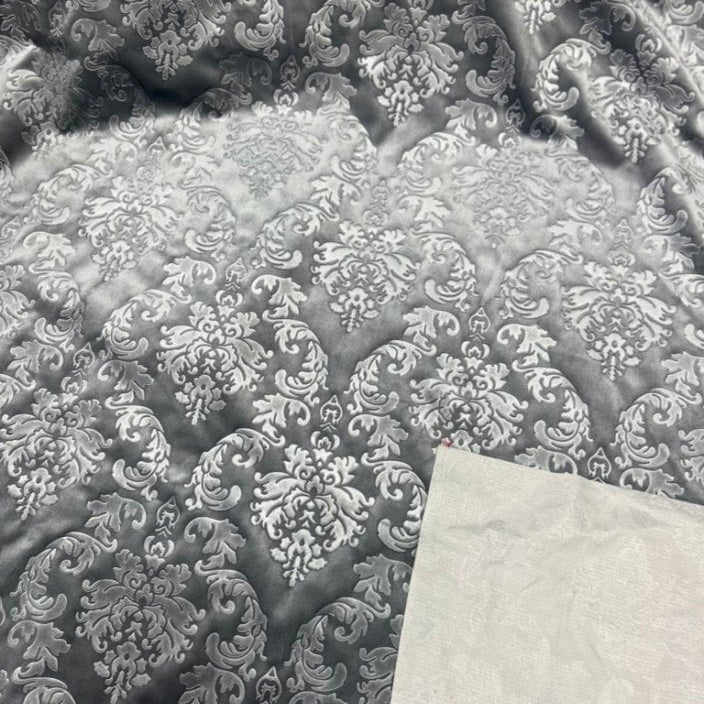 Embedded Damask Velvet Fabric by the yard - New Star Fabrics
