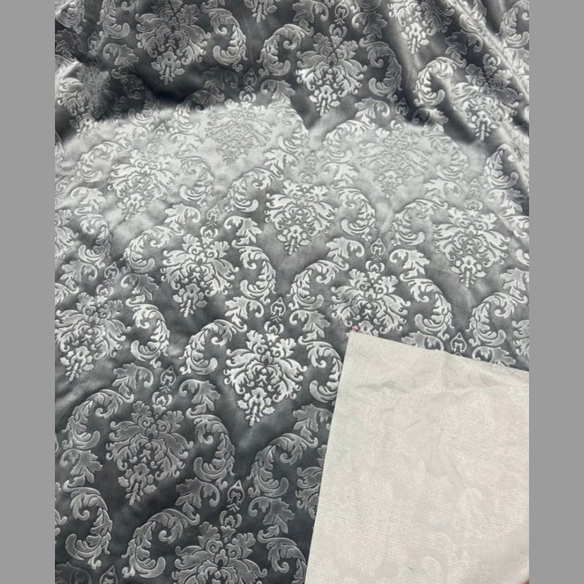 Embedded Damask Velvet Fabric by the yard - New Star Fabrics