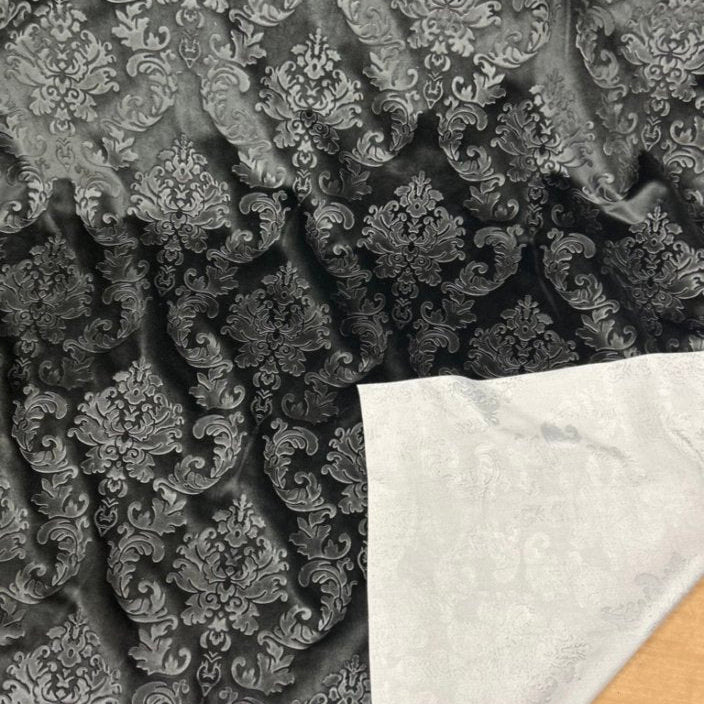 Embedded Damask Velvet Fabric by the yard - New Star Fabrics
