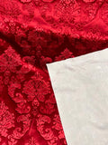 Embedded Damask Velvet Fabric by the yard - New Star Fabrics