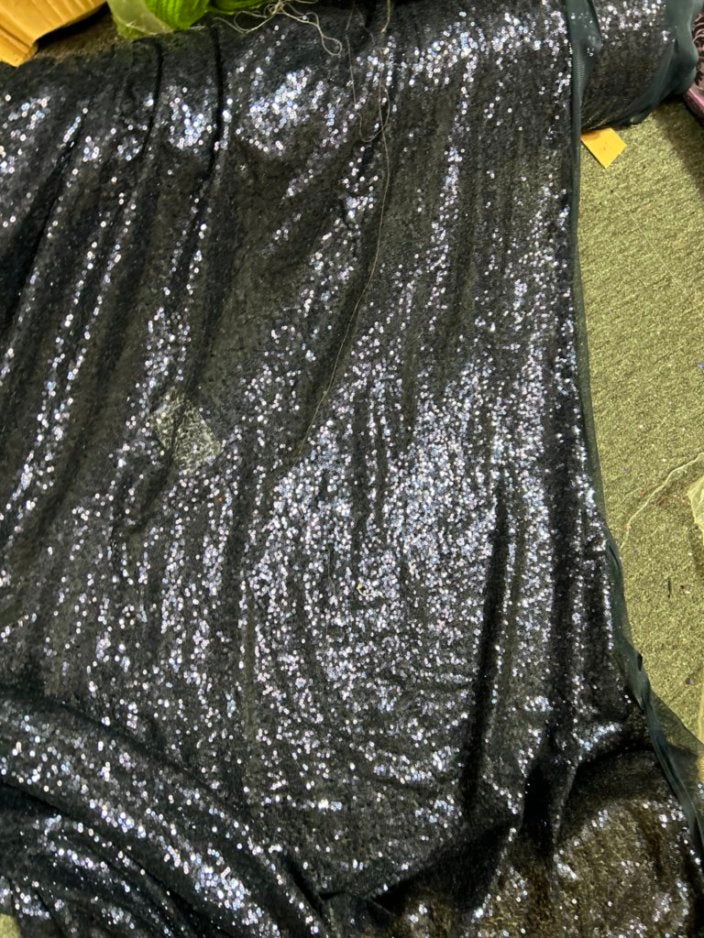Glitz Sequin Mini Disc Fabric by the yard - New Star Fabrics