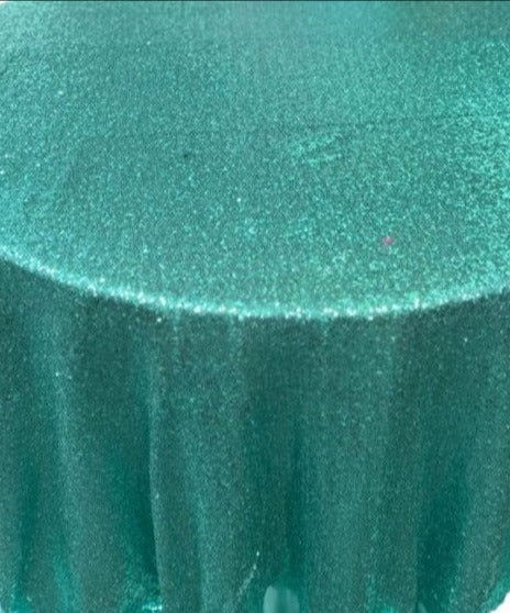 Glitz Sequin Tablecloth 108'' Round - New Star Fabrics