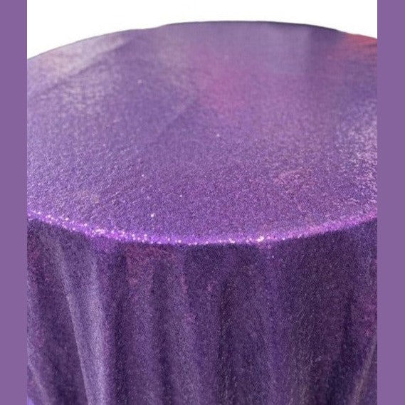 Glitz Sequin Tablecloth 108'' Round - New Star Fabrics