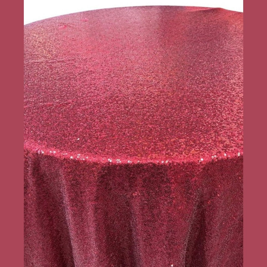 Glitz Sequin Tablecloth 108'' Round - New Star Fabrics