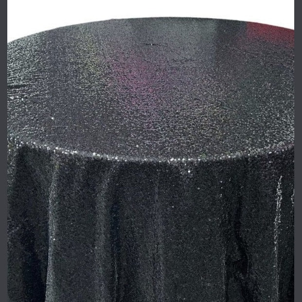 Glitz Sequin Tablecloth 120'' Round - New Star Fabrics
