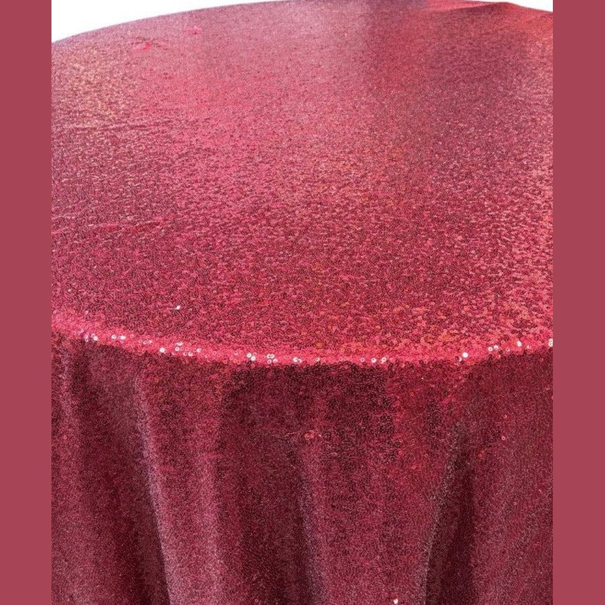 Glitz Sequin Tablecloth 120'' Round - New Star Fabrics