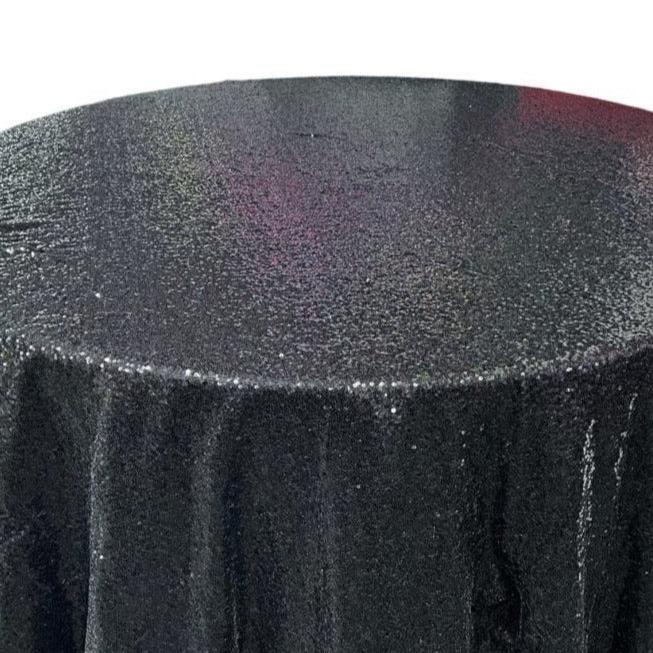 Glitz Sequin Tablecloth 90'' Round - New Star Fabrics
