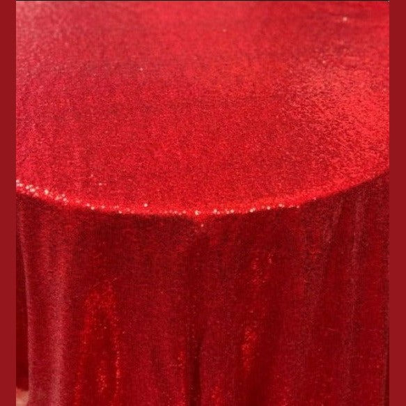 Glitz Sequin Tablecloth 90'' Round - New Star Fabrics