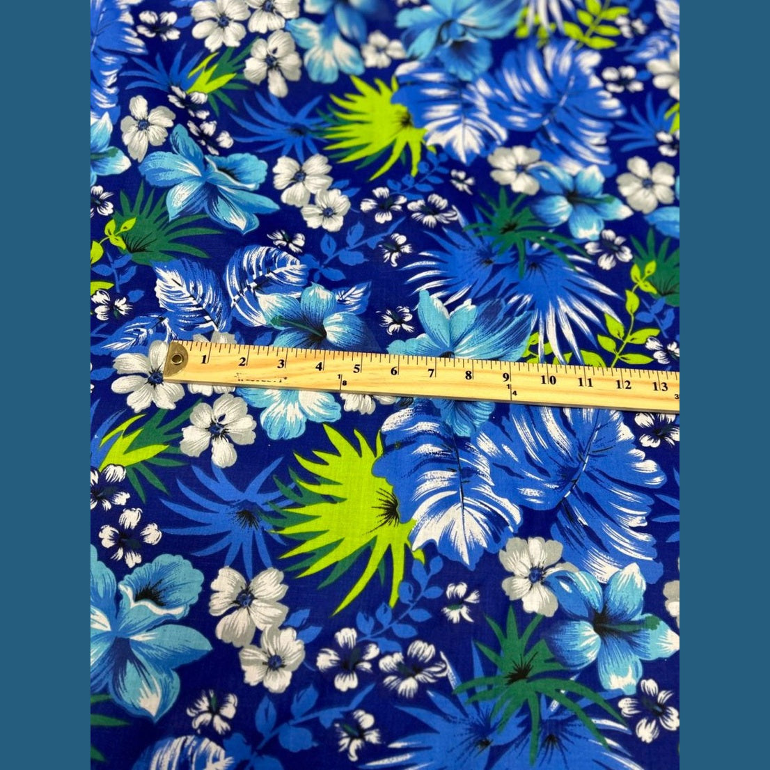 Hawaiian Print Poly Cotton Fabric  by the yard - New Star Fabrics
