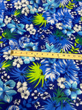 Hawaiian Print Poly Cotton Fabric  by the yard - New Star Fabrics