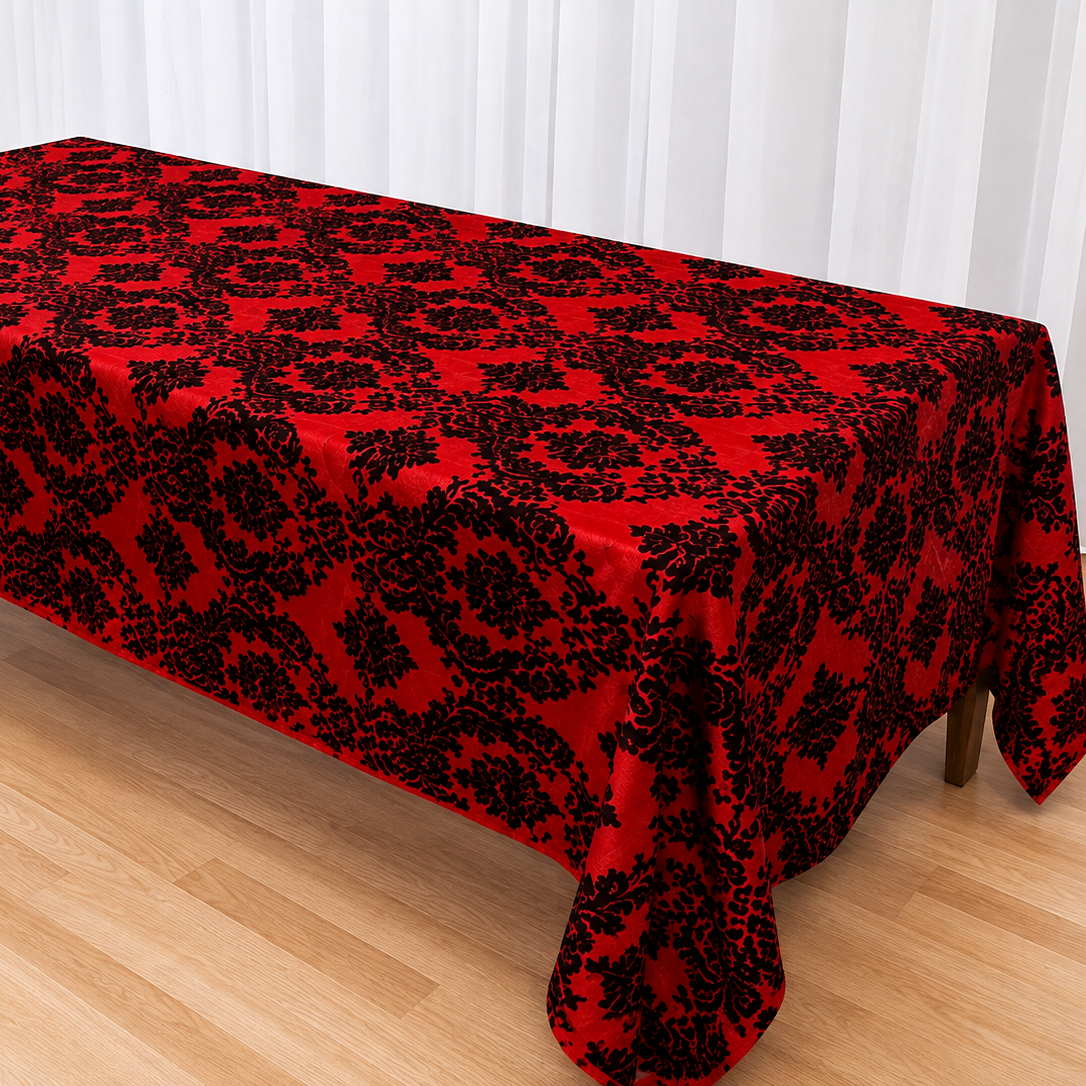 Rectangle Damask Taffeta Tablecloth