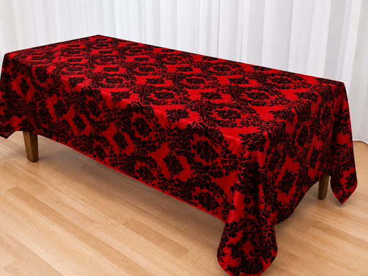 Rectangle Damask Taffeta Tablecloth
