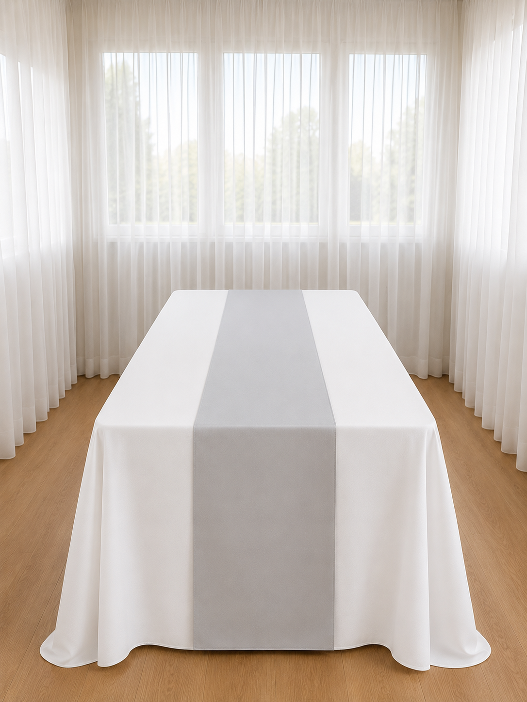Poly Poplin Table Runner – 14″ x 108″, One Finished Piece
