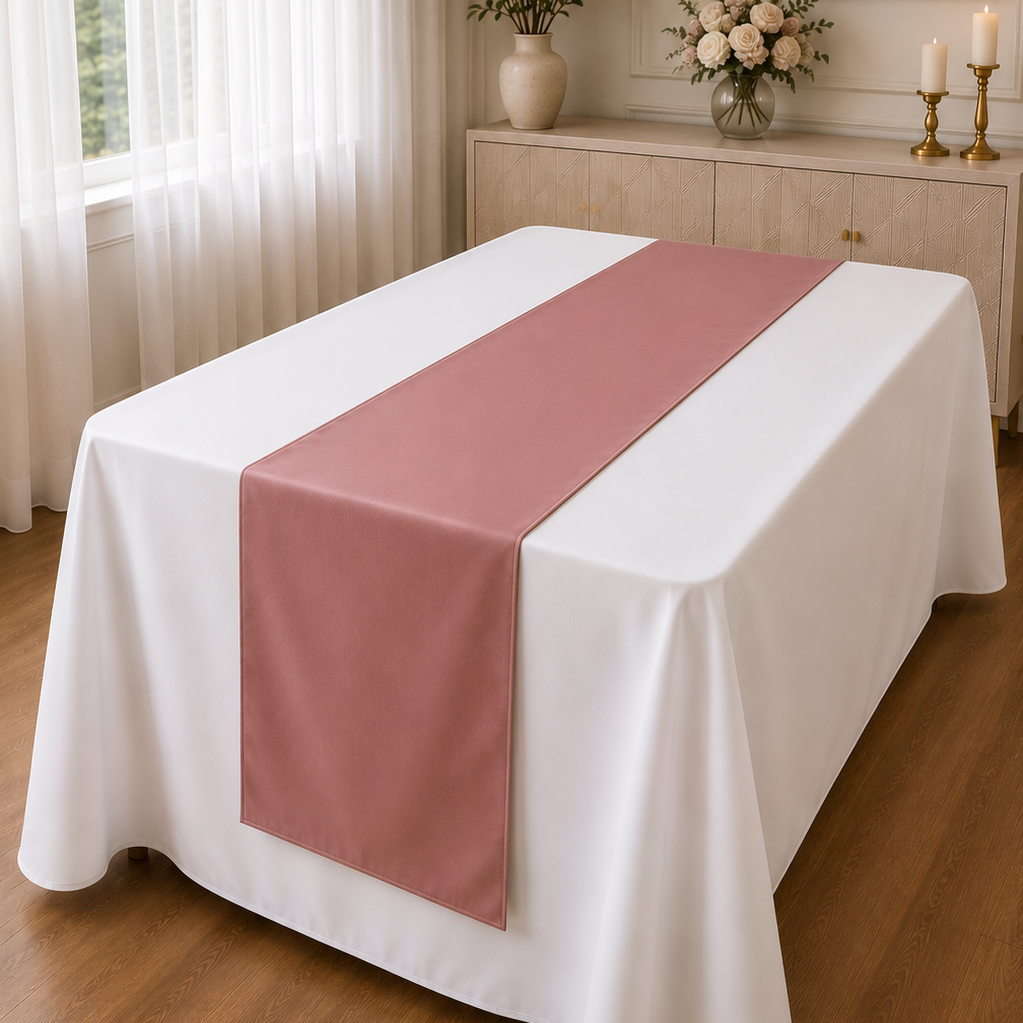 Poly Poplin Table Runner – 14″ x 108″, One Finished Piece