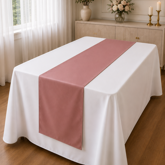 Poly Poplin Table Runners 14 by 108 Inch